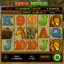 GXBet - Mega Moolah Slot Game - Microgaming