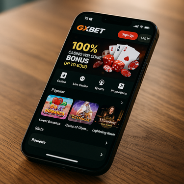 GXBet - Mobiel Gokken - Smartphone en Tablet Interface